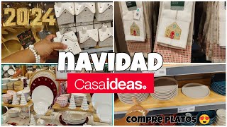 💯 NAVIDAD EN CASAIDEAS 🎄🌟 COMPRÉ PLATOS HERMOSOS CASI SE LOS LLEVAN TODOS 😅 compras casaidea [upl. by Aicilaf717]