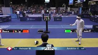 2023 242 T32 07 E M Individual Milano ITA WCH 6 ANOKHIN AIN vs HEINZER SUI [upl. by Mcmath713]