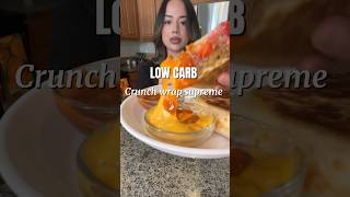 Low carb crunch wrap supreme easy recipe lowcarbrecipes lowcarbdiet dinnerrecipe tacobell [upl. by Aikkan]