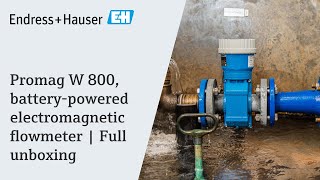 Promag W 800 batterypowered electromagnetic flowmeter  Full unboxing [upl. by Yluj855]