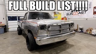 900HP 1ST GEN CUMMINS COMPLETE BUILD LIST [upl. by Nirehs]