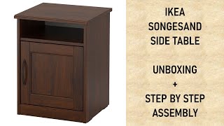 IKEA Songesand Side Table  Unboxing  Step by Step assembly [upl. by Oninrutas]