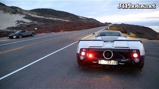 Pagani Zonda F revving and acceleration [upl. by Anaoj]