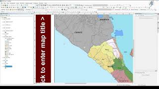 ArcMap Aplicación de Selección Recorte y Layout Base [upl. by Isahella]