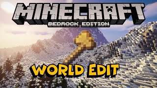 WORLDEDIT COMMAND in Minecraft Bedrock 118  Minecraft Bedrock PS4XboxWin10PE [upl. by Derrik259]