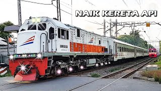 NAIK KERETA API  Ngerasain Enak dan Cepatnya Kereta indonesia KAI amp KRL [upl. by Deina]