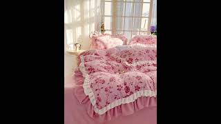 4pcs Luxurious Velvet Bedding Set bedroom [upl. by Atilef]