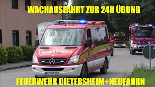 Wachausfahrt Freiw Feuerwehr Dietersheim  Neufahrn auf Einsatzfahrt zur 24 Stunden Jugendübung [upl. by Bannerman9]