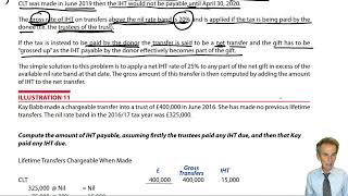 Chargeable Lifetime Transfers  ACCA Taxation TXUK lectures [upl. by Filler792]