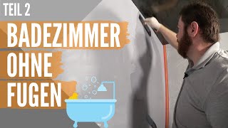 Wie man ein fugenloses Badezimmer schafft  Spachteltechnik für den Nassraum [upl. by Silloh]