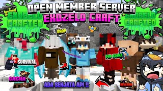 Open Member server Mcpe versi 12141 official di  EXOZELD CEAFT Review Paling SeruAnd Server Top 1 [upl. by Aneekal837]