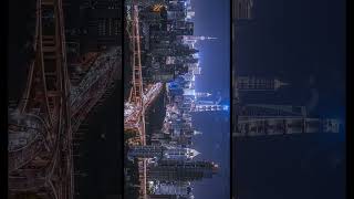 Magical Nighttime Aerial Tour of Shanghai [upl. by Philps]