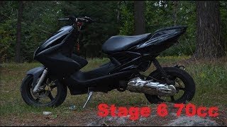 Yamaha Aerox 70cc Stage 6 Mk II  Testissä [upl. by Rafaelia]