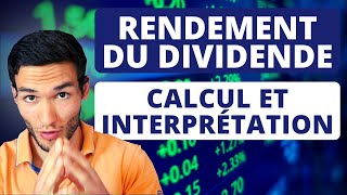 ✅ Rendement du Dividende  Tout comprendre [upl. by Rovelli]