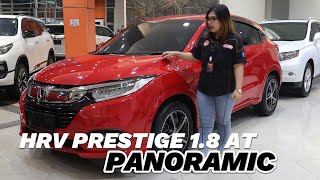 JUAL  REVIEW HONDA HRV PRESTIGE 18 PANORAMIC TWO TONE AT KM 36923 2019 [upl. by Sissy910]