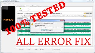 SP FLASH TOOL ALL ERROR FIX 100 solution [upl. by Onileva]