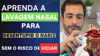 COMO LAVAR O NARIZ COM SORO HIPERTÔNICO PARA DESENTUPIR O NARIZ [upl. by Asilak]