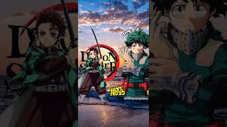 Tanjiro vs Izuku demonslayer mha Tanjiro izuku dkt kny [upl. by Redienhcs]