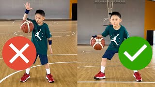 How To Dribble A Basketball For Beginners Basketball Basics for Kids Basketball Training [upl. by Eckel]