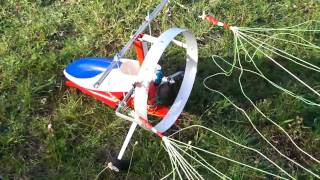 TOP FOX RC NEW Electric Powered Paraglider PARAMOTOR 1 [upl. by Tattan]