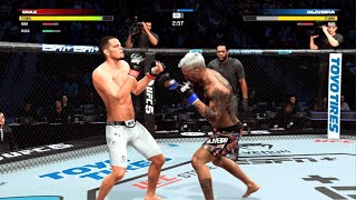 Nate Diaz vs Charles Oliveira [upl. by Otinauj]