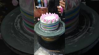 Colour 🌈 design Combination Cake recipe youtubshorts recipe viralvideo shorts cakedecorating [upl. by Asena967]