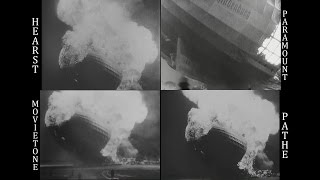 Tribute to the Hindenburg Disaster  Reconstruction and Newsreel Synchronization [upl. by Notgnirrac]