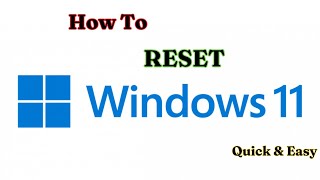 HOW TO RESET WINDOWS 11 [upl. by Lisan]