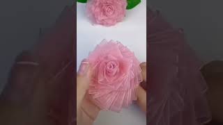 ribbon se phool ki design sewing fashion cute [upl. by Burdett]