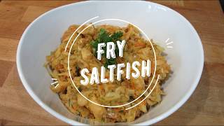 Guyanese Style Fry Saltfish My Way Episode 58 [upl. by Oirram]