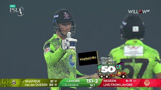 Rassie van der Dussen 71 runs vs Islamabad United  1st Match  LQ vs IU [upl. by Luedtke]