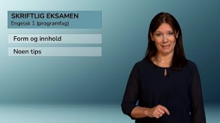 Engelsk 1 programfag Skriftlig eksamen [upl. by Tita]