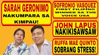 SARAH G NAKUMPARA NG KIMPAUSOFRONIO V 1ST FILIPINO WINNER SA THE VOICE USAJOHN LAPUS NAKISAWSAW [upl. by Florinda]