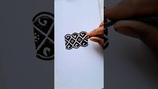 easy shaded mehndi design mehndi mehndidesign hennamehndi shorts ytvideo [upl. by Aisercal]