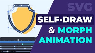 Combine Morphing With a SelfDrawing Animation  SVGator [upl. by Carolin868]