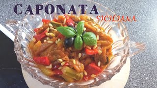 CAPONATA originale la ricetta SICILIANA per tutti ricetteflash [upl. by Sabba]