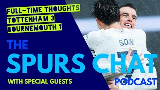 SPURS CHAT PODCAST FullTime Thoughts Tottenham 31 Bournemouth Sarr Richy Son 손흥민 본머스 상대로 득점하다 [upl. by Arreip]