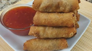 HOW TO MAKE SOME JUICY EGG ROLL COMMENT RÉALISER DES NEMS JUTEUX [upl. by Ahsilak671]