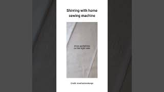 Home Sewing Machine Shirring Technique sewingclasses sewandtell dtla sewinstyle smallbusiness [upl. by Annorah]