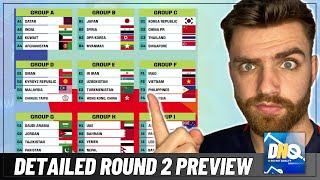 Who will Qualify from Round 2  AFC World Cup Qualification Preview [upl. by Novehs]