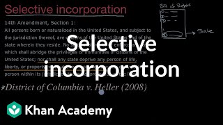 Selective incorporation  Civil liberties and civil rights  US government and civics  Khan Academy [upl. by Adnuahsal]