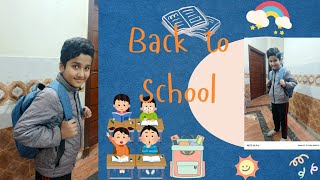 Back to school 🏫Going to school minivlog dailyvlograjawahabvlogs rajabfamily family vlogviral [upl. by Darbee12]