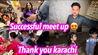 Successful meet up 😍 thank you karachi  babar akbar vlog [upl. by Harli]