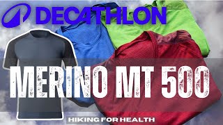 Decathlon MERINO MT500 TShirt Review  Forclaz Base Layer  Hiking and Wild Camping Active Wear [upl. by Zimmerman236]