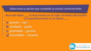 Ejercicios Resueltos 314 Precisión Semántica Examen ENES SENESCYT SNNA [upl. by Reiter4]