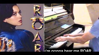 Katy Perry  Roar Lyrics Blindfolded Piano Cover [upl. by Essa]