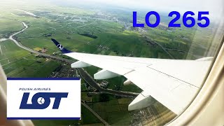 【Flight Tour】LOT Polish Airlines LO 265 Embraer 195 Warsaw to Amsterdam [upl. by Mcgurn665]