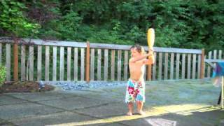 Seattle toddler learning to play baseball [upl. by Dolly]