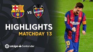 Highlights FC Barcelona vs Levante UD 10 [upl. by Elrem234]