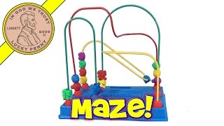 Playskool Beads Metal Maze Game Cars Trains and Balloons 1988 [upl. by Gerrilee]